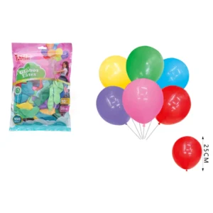 Globos Colores Surtidos 100 Unidades 25cm