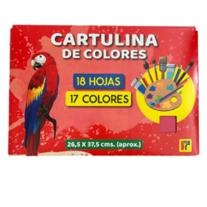 Carpeta Set Cartulinas de Colores 18 Pliegos 17 Colores