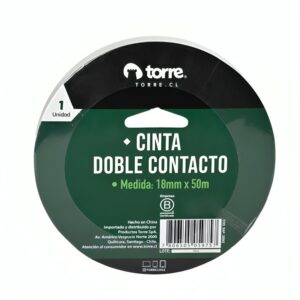 Cinta Adhesiva Torre Doble Contacto 18mm x 50m