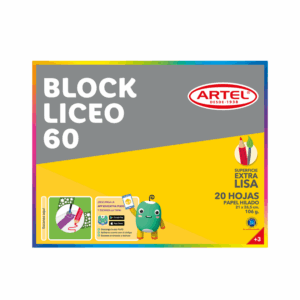 Block De Dibujo Liceo 20 Hojas Artel