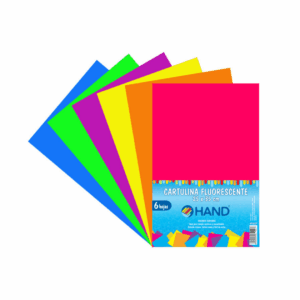 Cartulina Fluorescente Hand 6 Hojas
