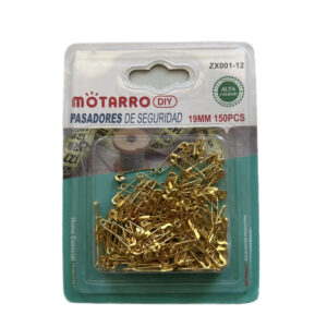 Alfiler De Gancho Dorado 19mm 150Pcs