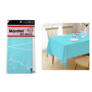 Mantel Plástico Celeste 137X183cm