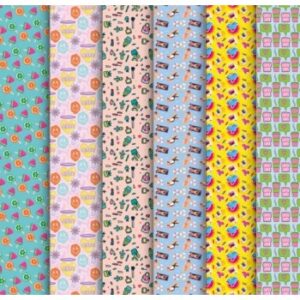 Papel de Regalo Femenino Pliego 77X100 Diseños Surtidos