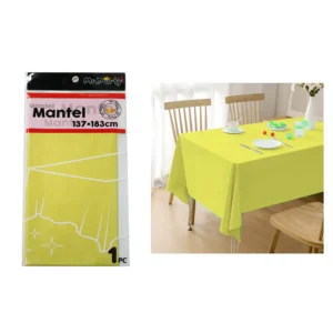 Mantel Plástico Amarillo 137X183cm
