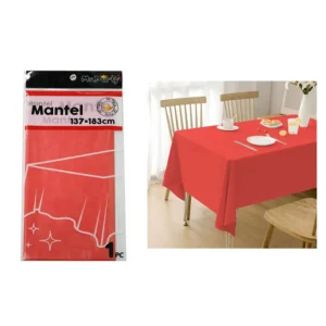 Mantel Plástico Rojo 137X183cm